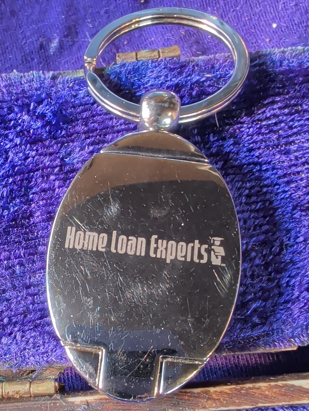 Silver Metal Keychain - Branded Promotional Accessory
